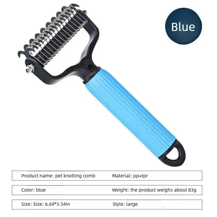 Universal Pet Detangling Comb – Double-Sided Dog & Cat Grooming Tool