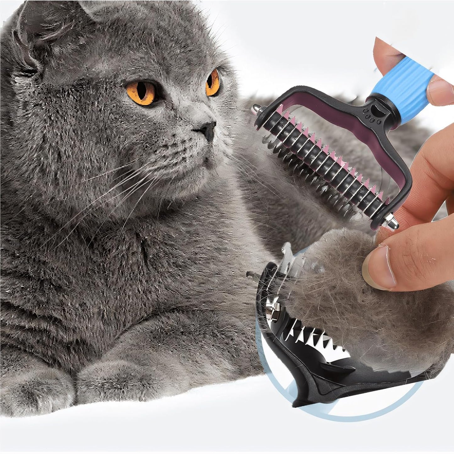 Universal Pet Detangling Comb – Double-Sided Dog & Cat Grooming Tool