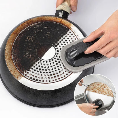 Magic Emery Sponge Eraser Cleaner – Rust & Stain Remover with Handle