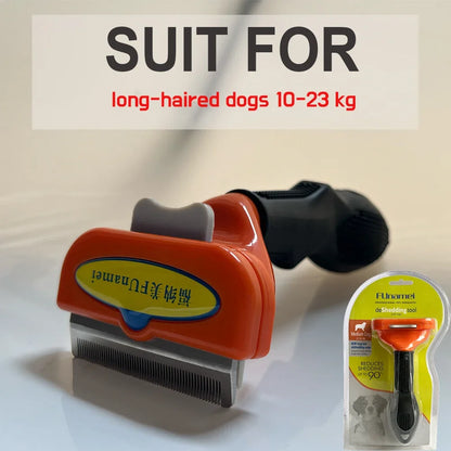 Pet Deshedding Brush & Grooming Comb – For Dogs & Cats, All Coat Types