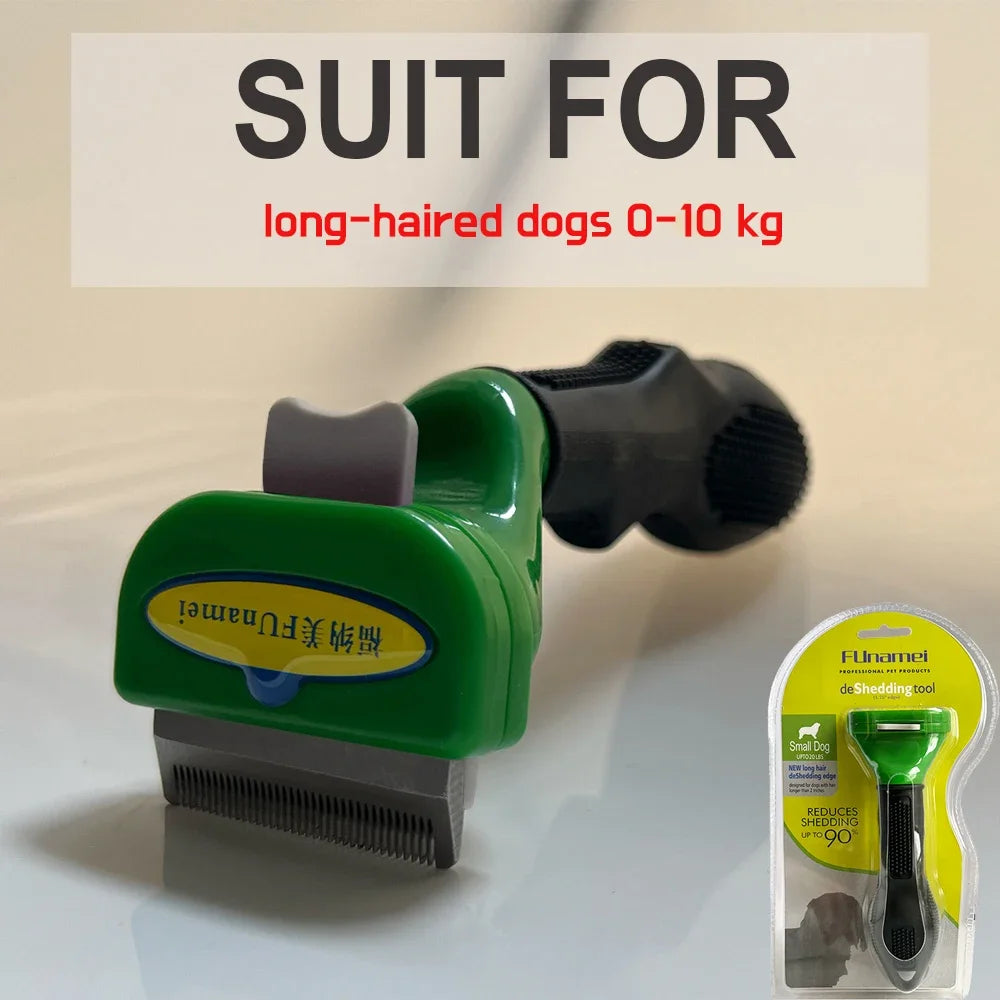 Pet Deshedding Brush & Grooming Comb – For Dogs & Cats, All Coat Types
