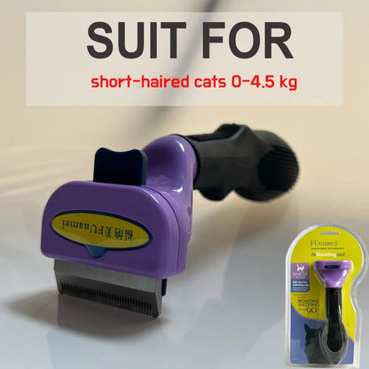 Pet Deshedding Brush & Grooming Comb – For Dogs & Cats, All Coat Types