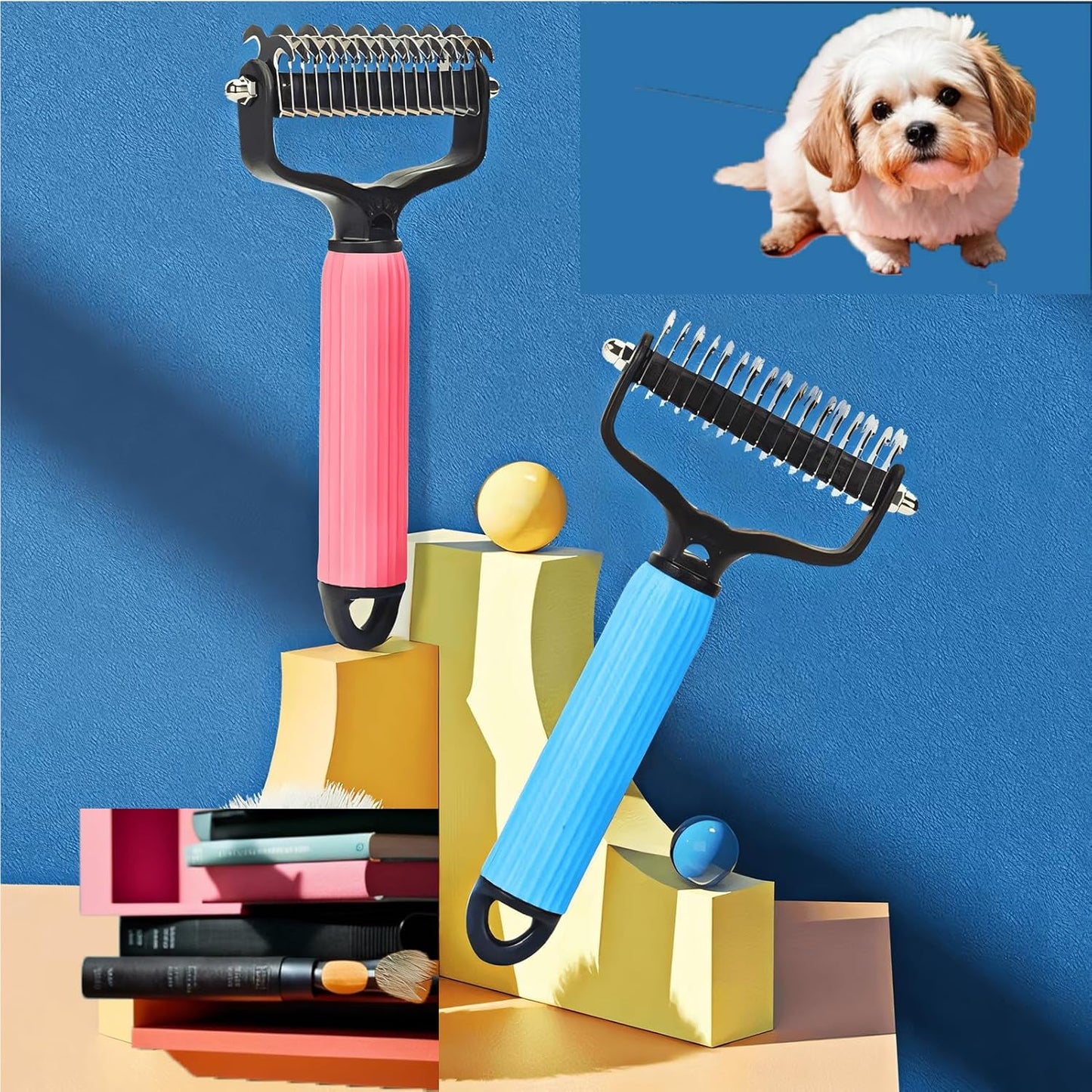 Universal Pet Detangling Comb – Double-Sided Dog & Cat Grooming Tool