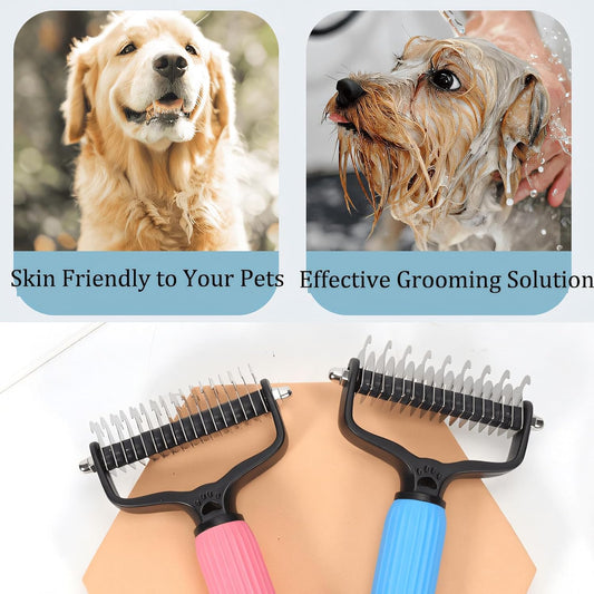 Universal Pet Detangling Comb – Double-Sided Dog & Cat Grooming Tool